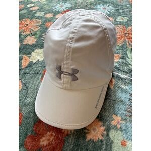 Under Armour Coldblack White Golf Hat Womens OSFA Adjustable Performance Cap